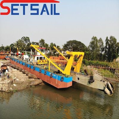 32 inch hydraulische rivier zandmaaier zuigdrager met ankerboom en hydrocyclone