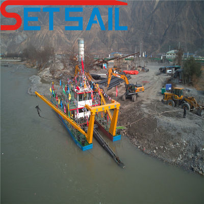 736kw Hulpmotor aangedreven Cyclone Type 28inch Cutter Zuigersand Dredger voor de rivier