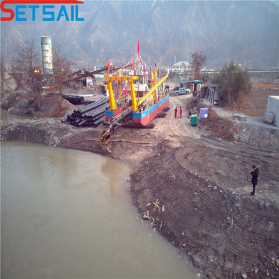 28 inch Cutter Suction Sand Dredger met 447t Verplaatsing en Rexroth Hydraulisch Systeem