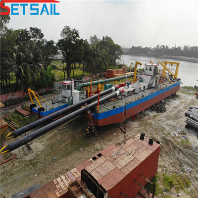 28 inch Cutter Suction Sand Dredger met 447t Verplaatsing en Rexroth Hydraulisch Systeem