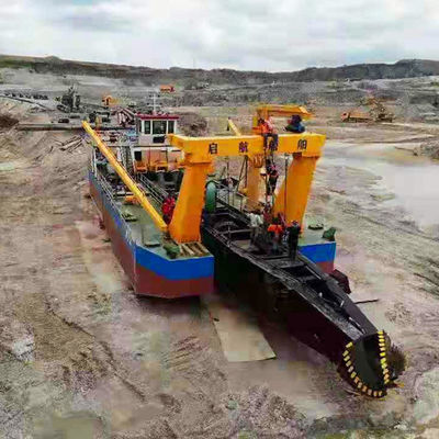 6 inch Cutter Suction Sand Dredger met Diesel Power Type en Geavanceerd Hydraulisch Systeem