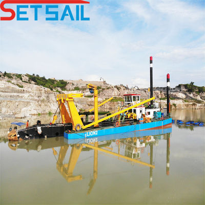 Dieselmotor snijmachine Scussion Dredging Mud Machinery met Booster Station Head 39-65m