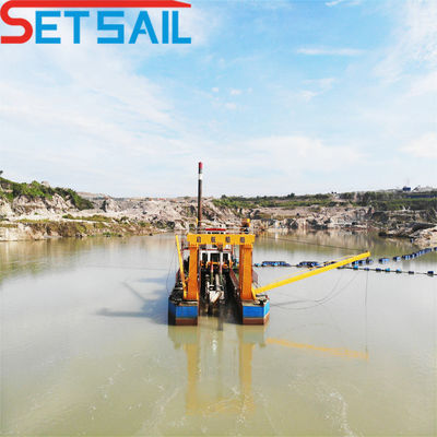 Dieselmotor snijmachine Scussion Dredging Mud Machinery met Booster Station Head 39-65m