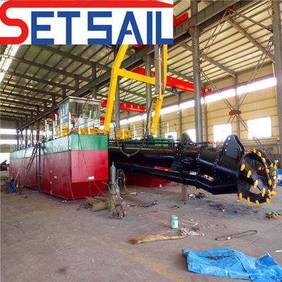 38 m totale lengte QH-D24 rivier zandpomp snijmachine zuigersand bagger met booster station