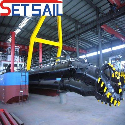 Hydraulische besturing Dieselmotor 24 inch Cutter Zuigdrager voor droogdiepte van 20 m