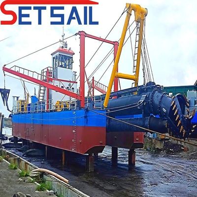 Hydraulische besturing Dieselmotor 24 inch Cutter Zuigdrager voor droogdiepte van 20 m