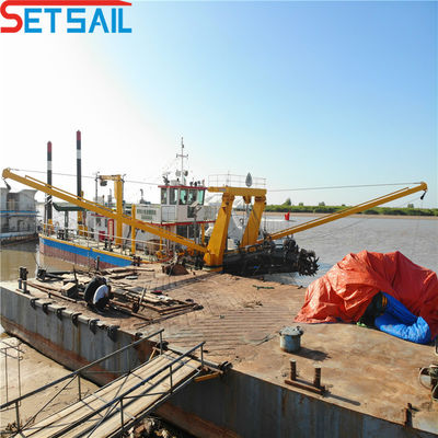 Krachtige Diesel Cutter Zuigdredger met 3500m3 waterstroom en een geluidsterke dieptemeter