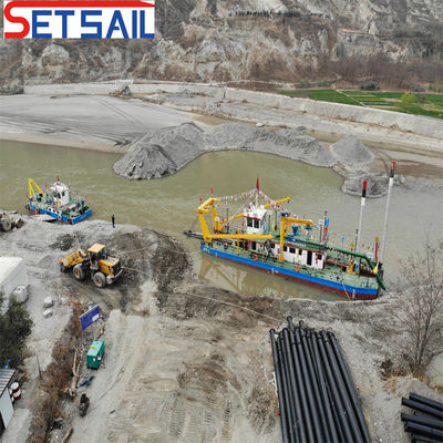 1100 kubieke meter hydraulische snijmachine zuigersanddredger met Rexroth-besturingssysteem