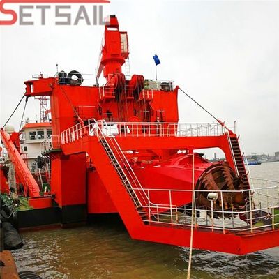 Aanpasbare dieselmotor 24 inch Cutter Zuigersanddredger met onderwaterpomp