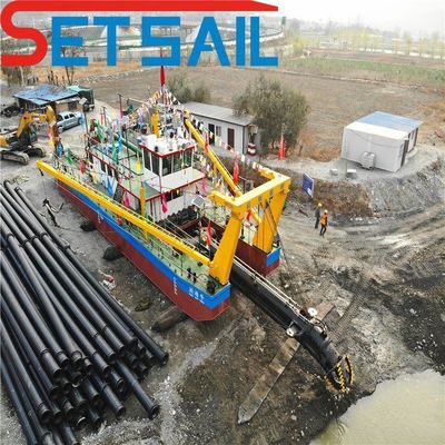 24 inch Cutter Suction Dredger met Diesel Engine Hydraulische Winst en Cyclone Sand Pump