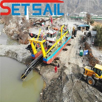 24 inch Cutter Suction Dredger met Diesel Engine Hydraulische Winst en Cyclone Sand Pump