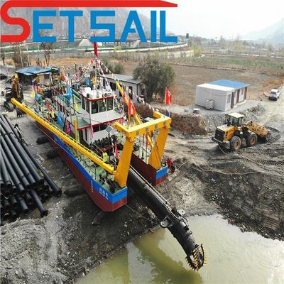 24 inch Cutter Suction Dredger met Diesel Engine Hydraulische Winst en Cyclone Sand Pump