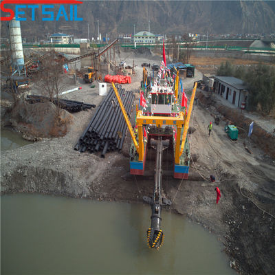 1100m3 capaciteit 24 inch Cutter Suction River Sand Dredger met 30 dagen terugbetaling beleid