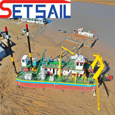 QH-D112 Set Sail Cutter Head Suction Dredger Klaar met levenslange naverkoopservice