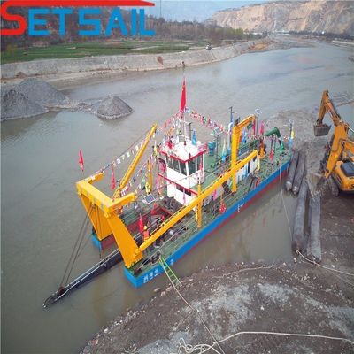 Rivier zand extractie 20 inch Cutter zuigdrager met 500ND pomp en Anker Boom