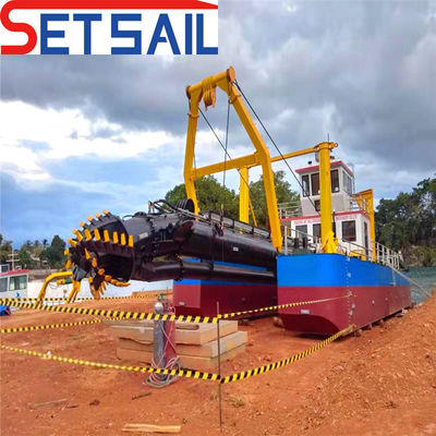 8.8m totale breedte Dieselmotor Hydraulische pomp cutter Zuigdredger met cycloontype