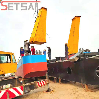 Driedubbele diesel-motor rivierzanddredger met ISO-certificering Totaal lengte 17 M-60 M