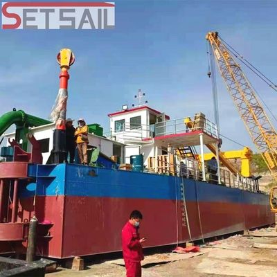 Hydraulische dieselmotor-snijdmachine Zuigdredger voor het drogen van rivierzand en modder
