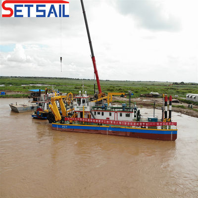 1500m Afvoer afstand Zanddredger met 3500m3 waterstroom en hydraulische rivierpomp