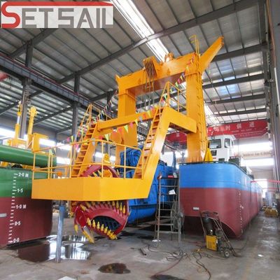 700m3 capaciteit 18 inch Cutter Zuigdraagmachine met 38m totale lengte PLC Siemens systeem
