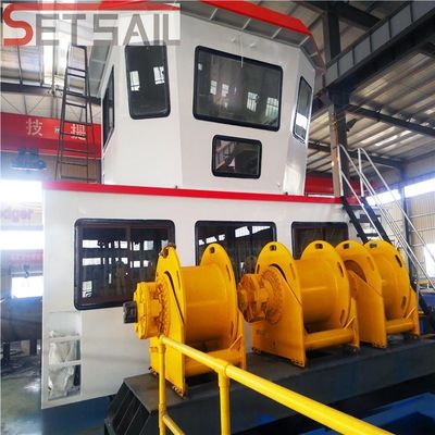 700m3 capaciteit 18 inch Cutter Zuigdraagmachine met 38m totale lengte PLC Siemens systeem