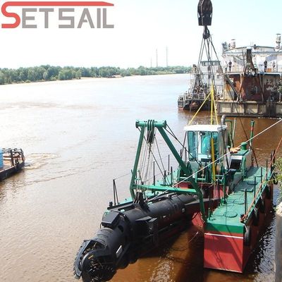 895 kW hoofdmotorvermogen Hoog vermogen 750m3 18 inch Cutter Suction Dredger met pomp