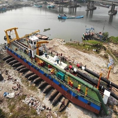 18 m Dredging Diepte Cutter Zuigdredger voor havenconstructie en reservoirdredging