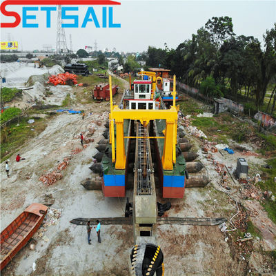US Currency aangepaste hydraulische zanddredger met Caterpillar dieselmotor 180 T gewicht