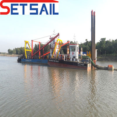 Aanpassing Waterstroom 3500m3 Dieselmotor Cutter Zuigdrager met hydraulische