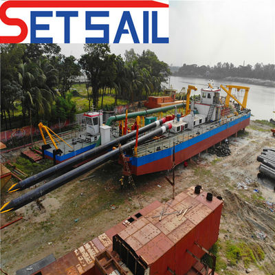 Rivier Dredging Diepte 16m 22inch Cutter Head Dredger met aangepaste zandpomp ontwerp