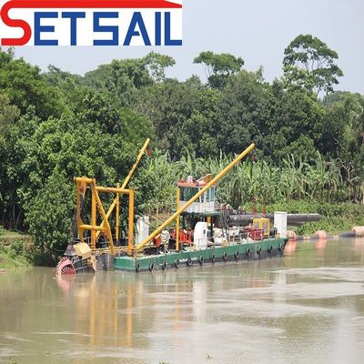 QHCSD-385 22 inch Cutter Suction Dredger met diepte meter en 1500m ontlading afstand