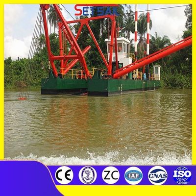 Cat Chinese Set Sail Cutter Suction Dredger met een hoogte van 1,5-3,2 m