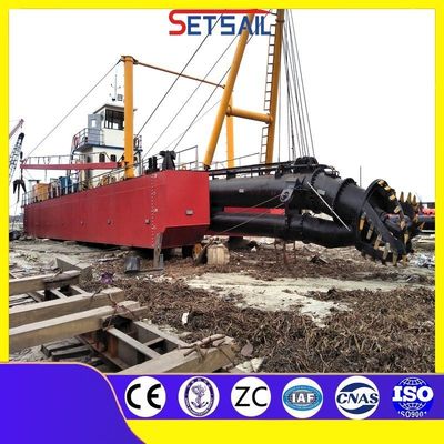 CCS Customized Cutter Suction Barge Dredger met 5-6 Cutter Blades en High Pump Power
