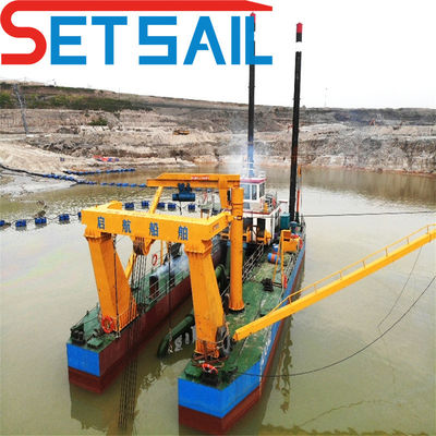 Lange 16-65m Hydrocyclone Set Sail Mute Dredger met cyclone type en mute werking