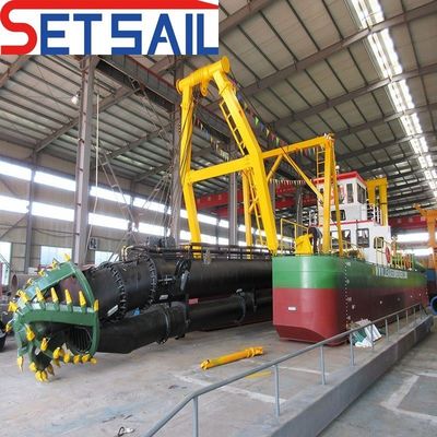 12mm Bottom Steel Plate Gold Mining Hydraulische 18 inch Sand Mining Dredger met pomp