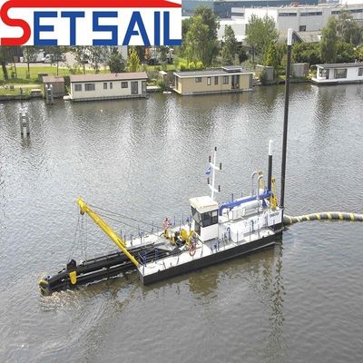 12mm Bottom Steel Plate Gold Mining Hydraulische 18 inch Sand Mining Dredger met pomp