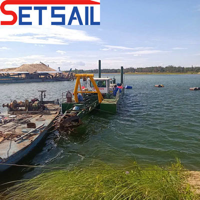 18 Inch Cutter Zuigdraagmachine voor het baggeren Diepte 2,25 Meter Waterstroom 3500 kubieke meter