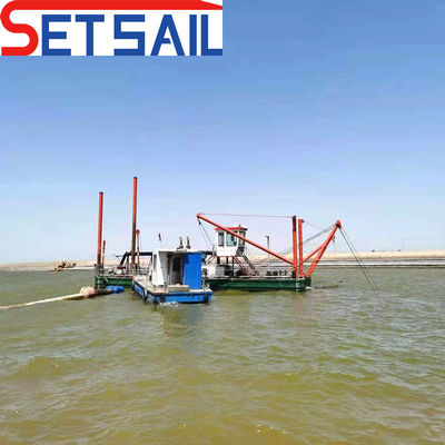 18 Inch Cutter Zuigdraagmachine voor het baggeren Diepte 2,25 Meter Waterstroom 3500 kubieke meter