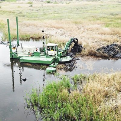 Diesel-aangedreven veelzijdige amfibische emmerdredger met een capaciteit van 120 m3 tot 700 m3/uur