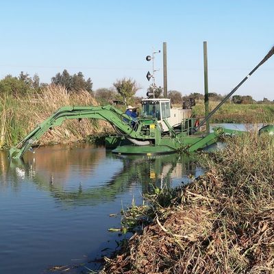 800m3 waterstroom Amfibische bagger met hydraulische motor Verzendkosten Leveringstijd