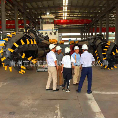 River Cutter Head Sand Dredger met 2000m afvoer afstand en gietijzer Cyclone