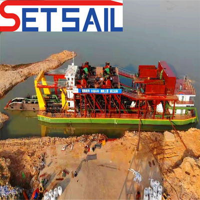 Sanddredging-apparatuur 18 inch Cutter Zuigdredger met 2000m ontladingsafstand