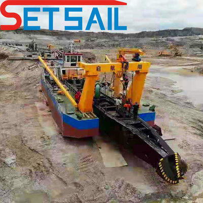 18 inch hydraulische snijmachine zuigersand mijnbouw bagger voor zand uitgang afstand 1500m