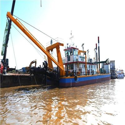 20 Inch River Sand Pump Cutter Jet Suction Dredger met 50kw Generator Set Spanning