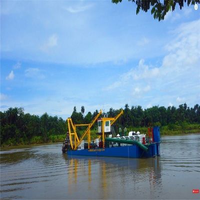 20 Inch River Sand Pump Cutter Jet Suction Dredger met 50kw Generator Set Spanning