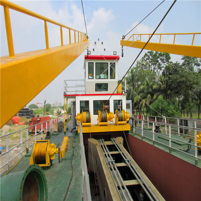 20 Inch River Sand Pump Cutter Jet Suction Dredger met 50kw Generator Set Spanning