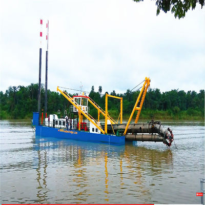 20 Inch River Sand Pump Cutter Jet Suction Dredger met 50kw Generator Set Spanning