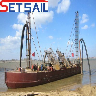 Volledig betaalde straalzuigende zandmijndredger voor rivierzand Max. Dredging diepte 9m-30m