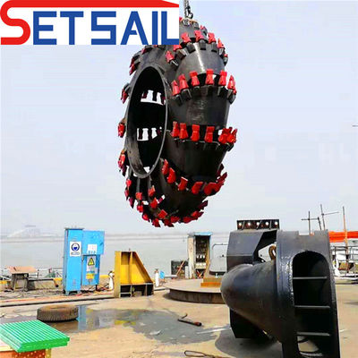 Hydraulische lier Anker Boom Deze motor Wiel Bucket Silt Dredger met aanpassing