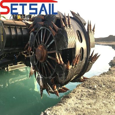 Gepersonaliseerde aanvraag Marine Dredging Mud Cutter Zuigwiel Bucket Dredger QHWBD-17